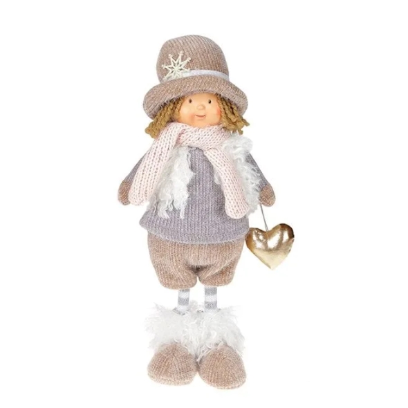 

Фигурка мягкая новогодняя Flora Кукла Мальчик 36 см. 11932 (BAM04039)
