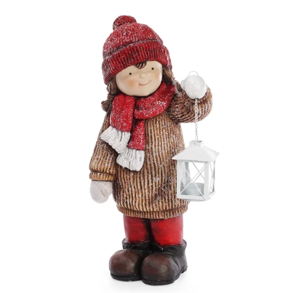 

Новогодняя фигурка Flora Девочка с фонариком Н-45 см. 11755 (BAM04092)
