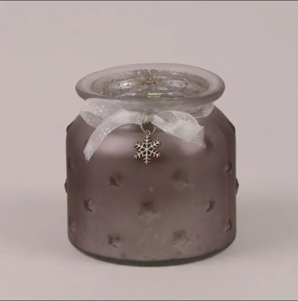 

Подсвечник новогодний Flora стеклянный H-10 см. 21648 (BAM03822)