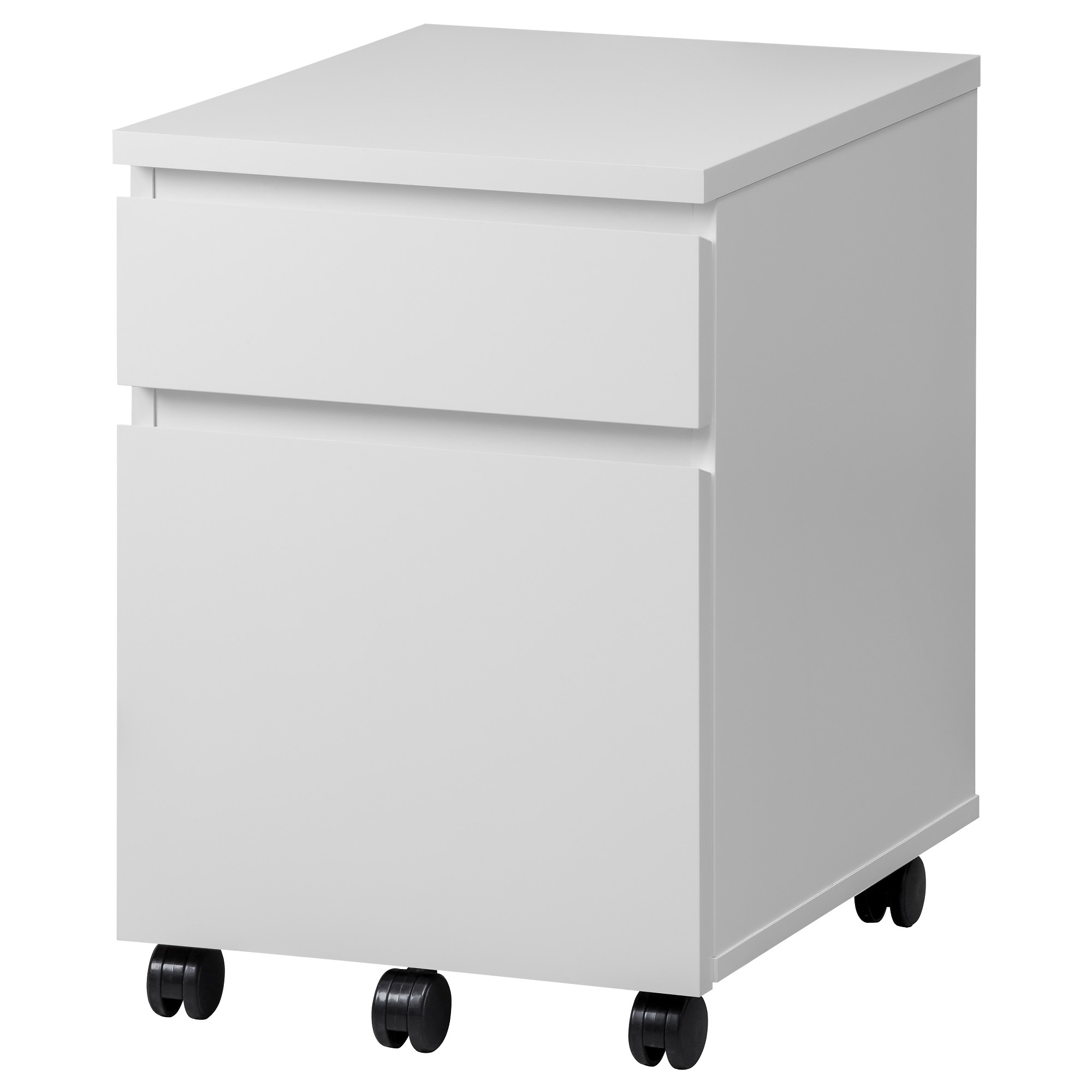 

Тумба с ящиками на колесах IKEA MALM белый 903.406.51