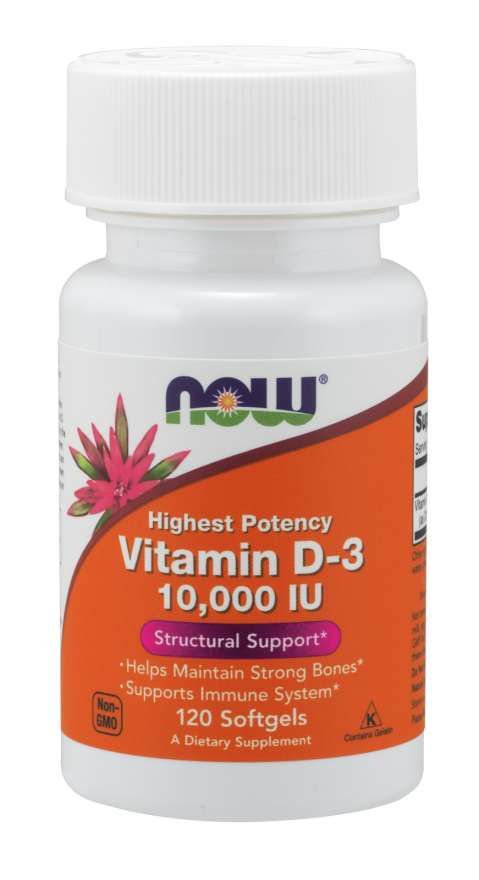 

Витамины NOW Vitamin D-3 10000 IU Softgels 120 капсул (4384301165)