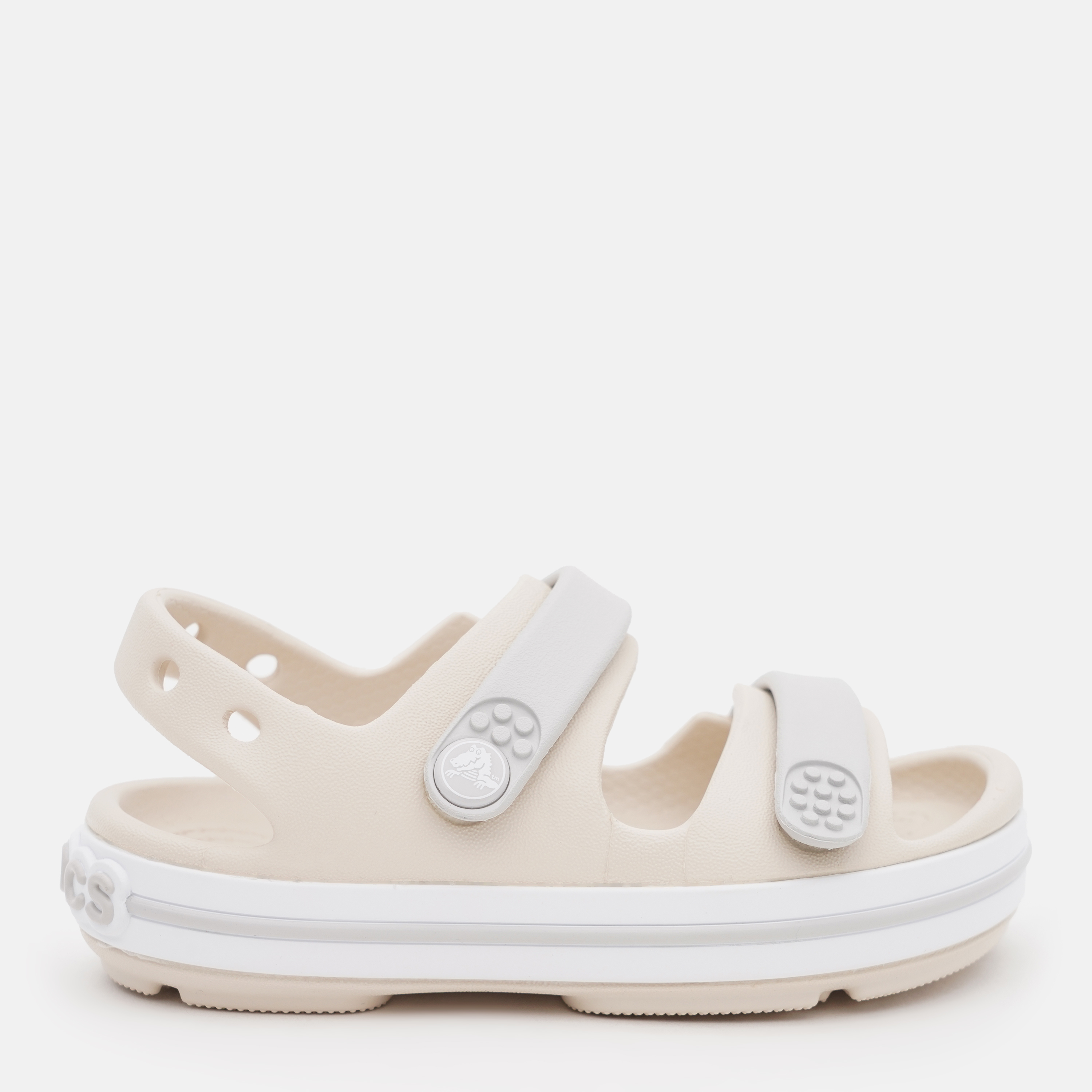 Акція на Дитячі сандалії для дівчинки Crocs Crocband Cruiser Sandal T 209424-0HP 23-24 Бежеві від Rozetka