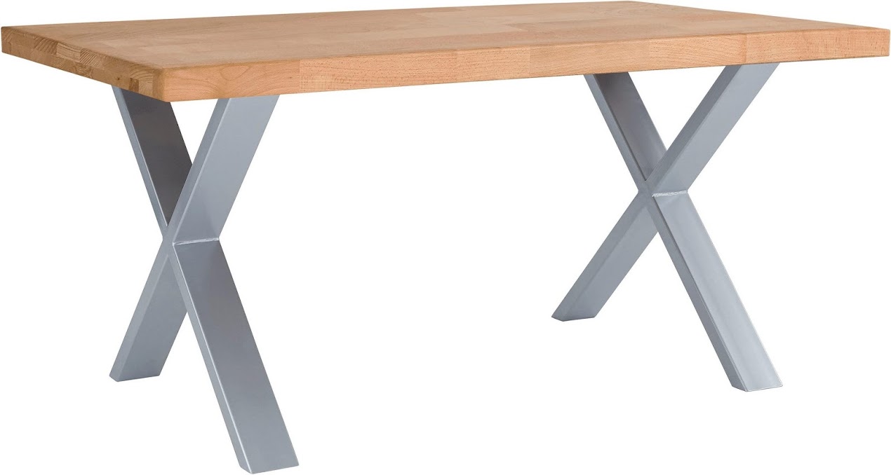 

Стол обеденный в гостиную, кухню X-2 240x100 дерево бук/металл хром Mobler