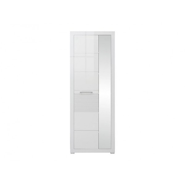 

Шкаф распашной с зеркалом REG1L1D/20/7 двухдверный из ДСП Flames BRW (Black Red White) Польша