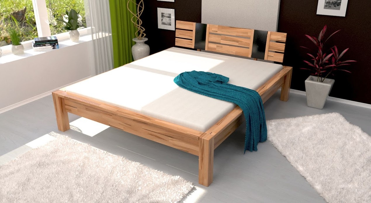 

Кровать двуспальная B100 160х200 дерево бук Mobler (без матраса)