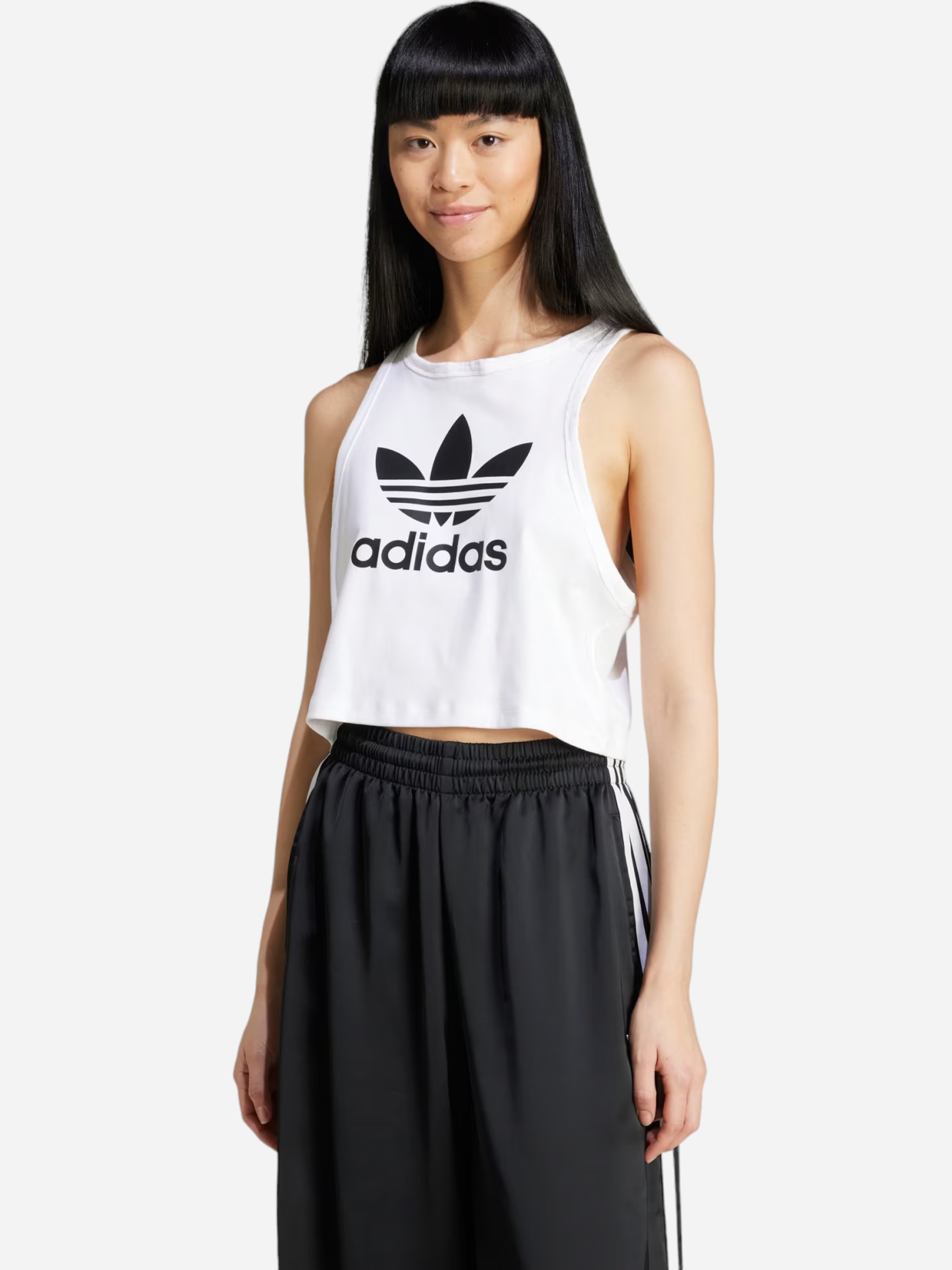 Акція на Топ жіночий adidas Trefoil Tank IP0679 M Білий від Rozetka