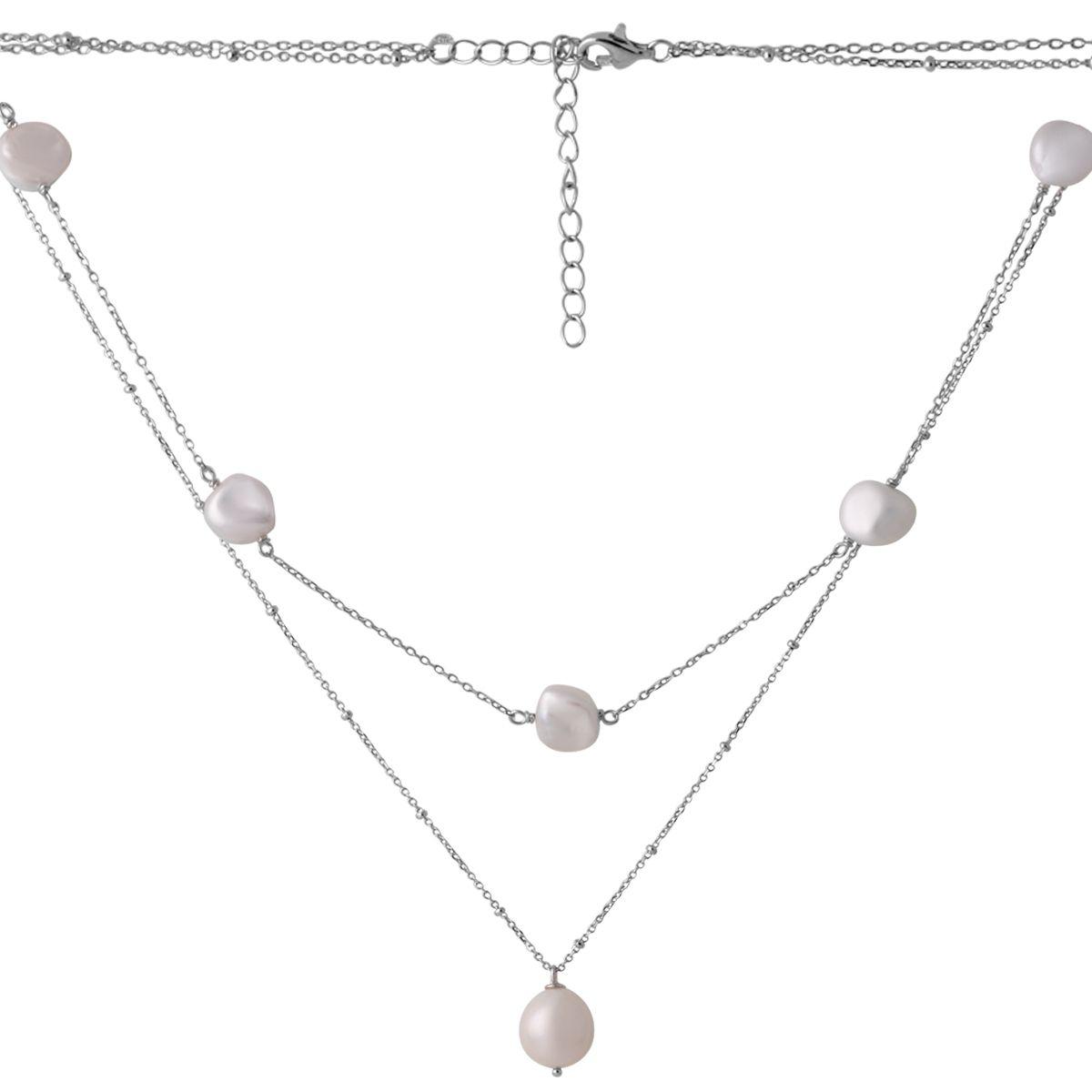 

Серебряное колье SilverAlex с натуральным жемчугом барочным 39.844ct 450 размер