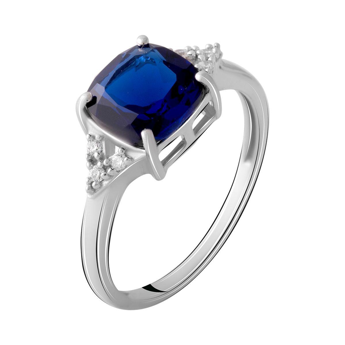 

Серебряное кольцо SilverAlex с сапфиром nano 1.948ct 17 размер
