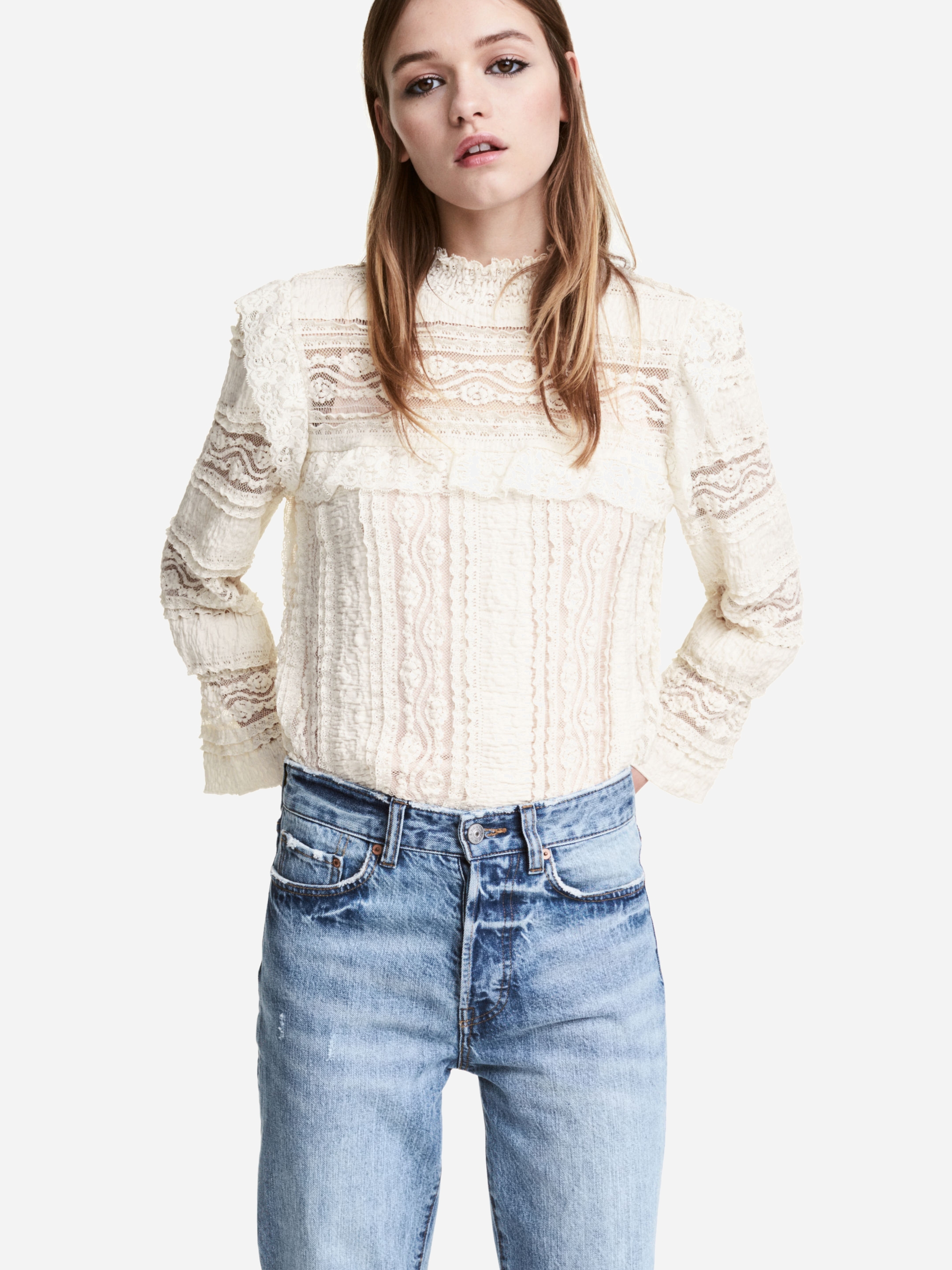 

Блузка H&M 0496406-5 38 Белая