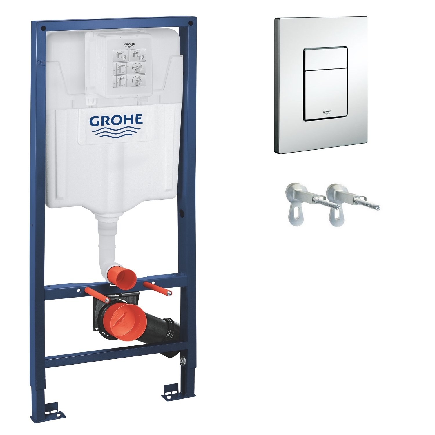 

Инсталляция для подвесного унитаза Grohe Rapid SL 3 в 1 (38772001)