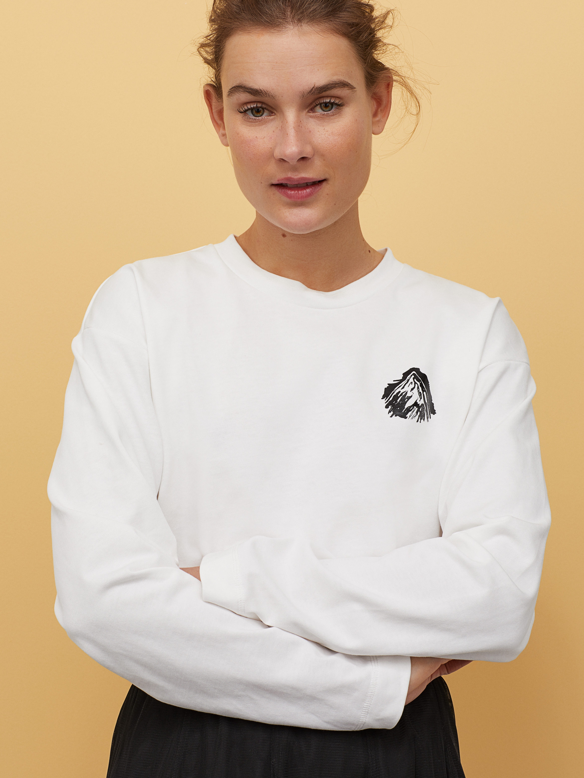 

Лонгслив H&M 0849255-1 S Белый
