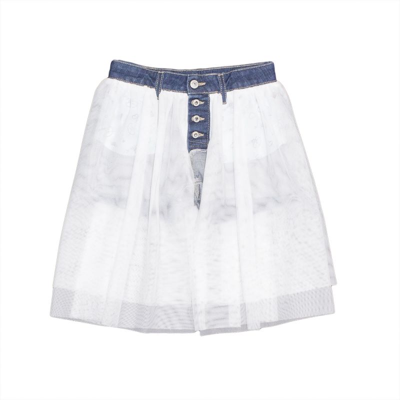 

Шорты с декором PLEASE kids 152 см бело-голубой 63F23