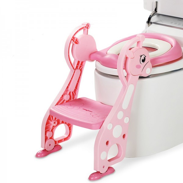 

Накладка на унитаз с лесенкой и ручками Babyyuga Toilet-128 розовый