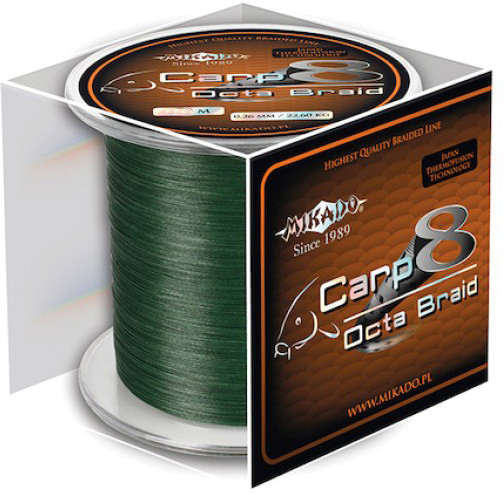 

Шнур рыболовный Mikado Carp 8 Octa Braid 300 м 0.16 мм 12.90 кг Green