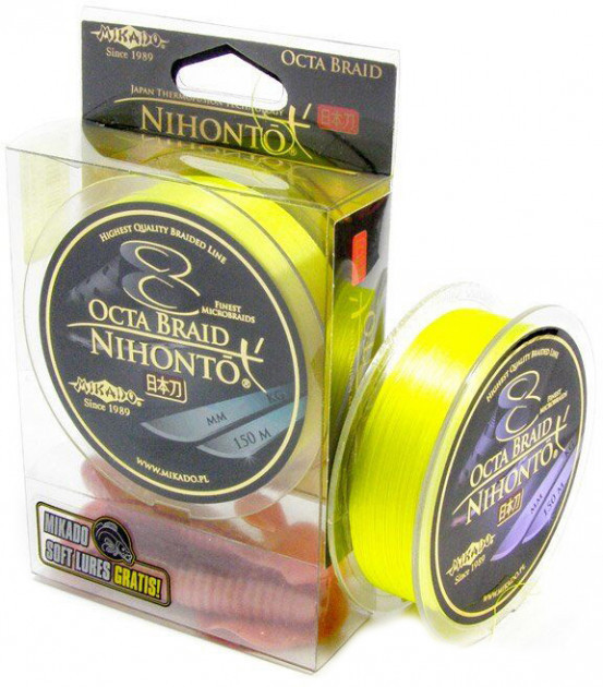 

Шнур рыболовный Mikado Nihonto 8 Octa Braid 150 м 0.16 мм 12.90 кг Fluo Yellow