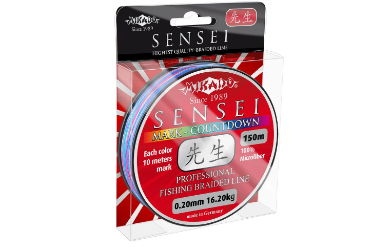 

Шнур рыболовный Mikado Sensei Mark-Countdown 150 м 0.20 мм 16.2 кг Мulticolor