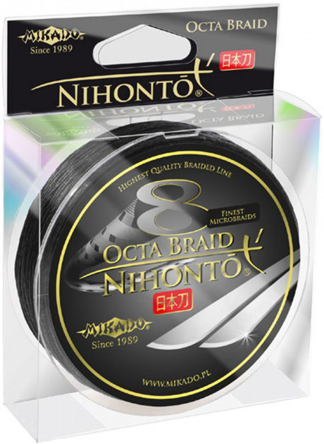 

Шнур рыболовный Mikado Nihonto 8 Octa Braid 150 м 0.35 мм 35.40 кг Вlack