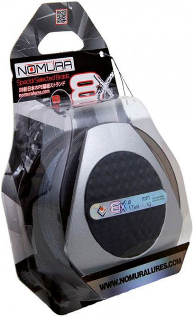 

Шнур рыболовный Nomura Sensum 8X Braid 110 м 120 yds 0.24 мм 23 кг Grey