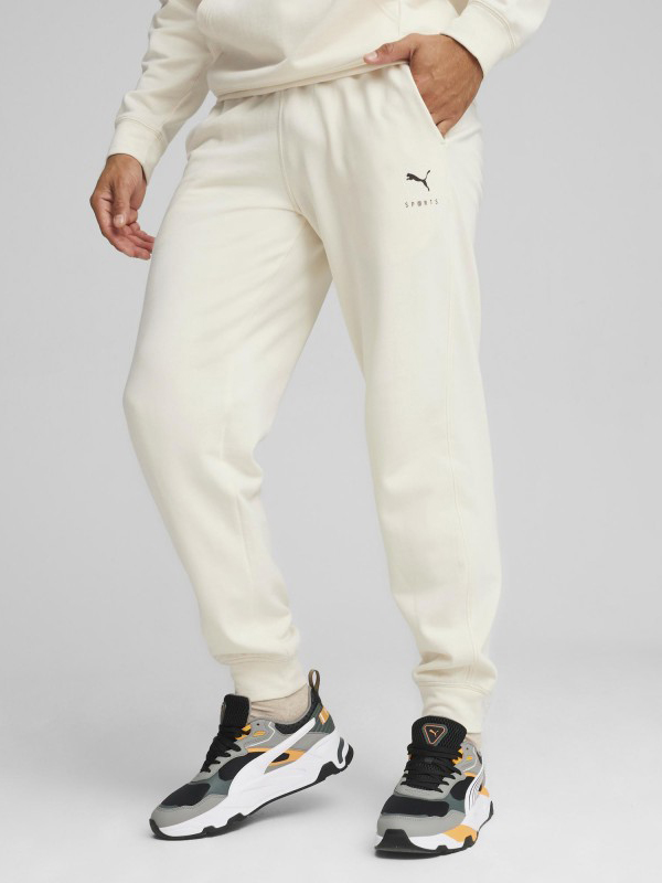 Акція на Спортивні штани чоловічі Puma Better Sportswear Sweatpants Cl No Color 679005-99 L Молочні від Rozetka