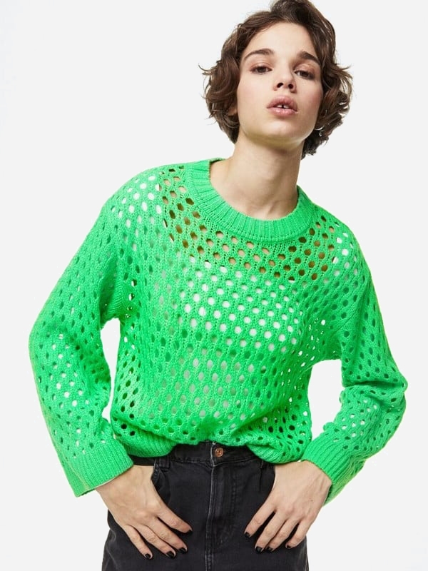 Акція на Джемпер жіночий H&M 061111777_green S Зелений від Rozetka