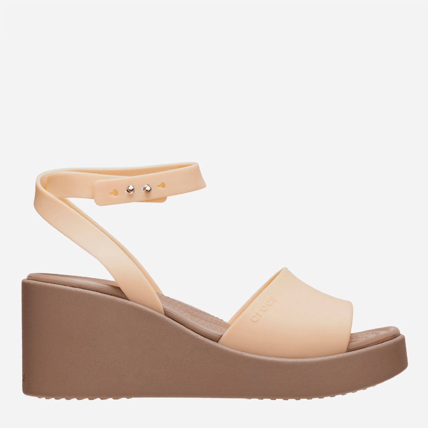 Акція на Жіночі босоніжки Crocs Brooklyn Ankle Strap Wedge 209406-2DS 41-42 (W10) 26 см Shitake від Rozetka