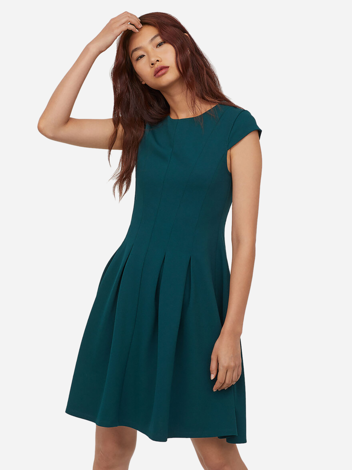 Акція на Плаття міні літнє жіноче H&M 0694291-0 XL Зелена від Rozetka