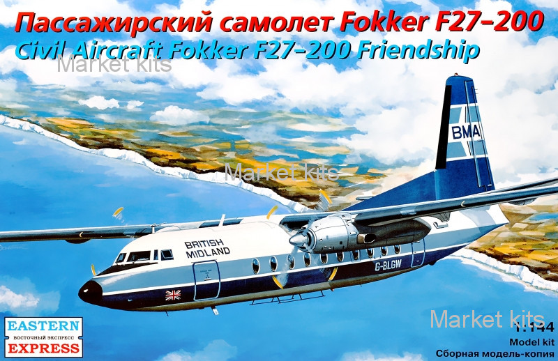 

Пассажирский самолет Fokker 27-200 "Friendship" 1:144 Eastern Express (EE144115)