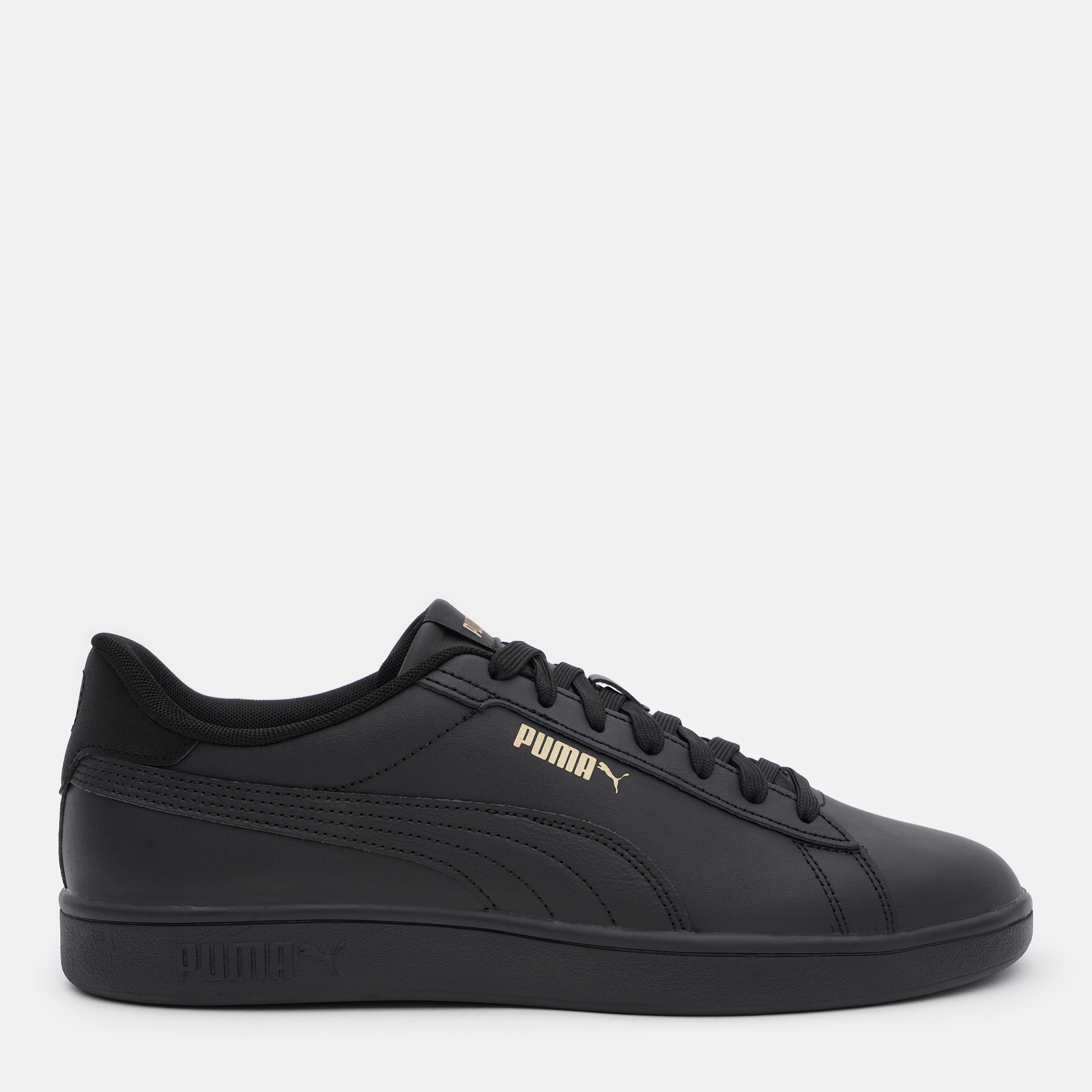 Акція на Чоловічі кеди низькі Puma Smash 3.0 L 39098710 41 (7.5UK) 26.5 см Puma Black-Puma Gold-Puma Black від Rozetka