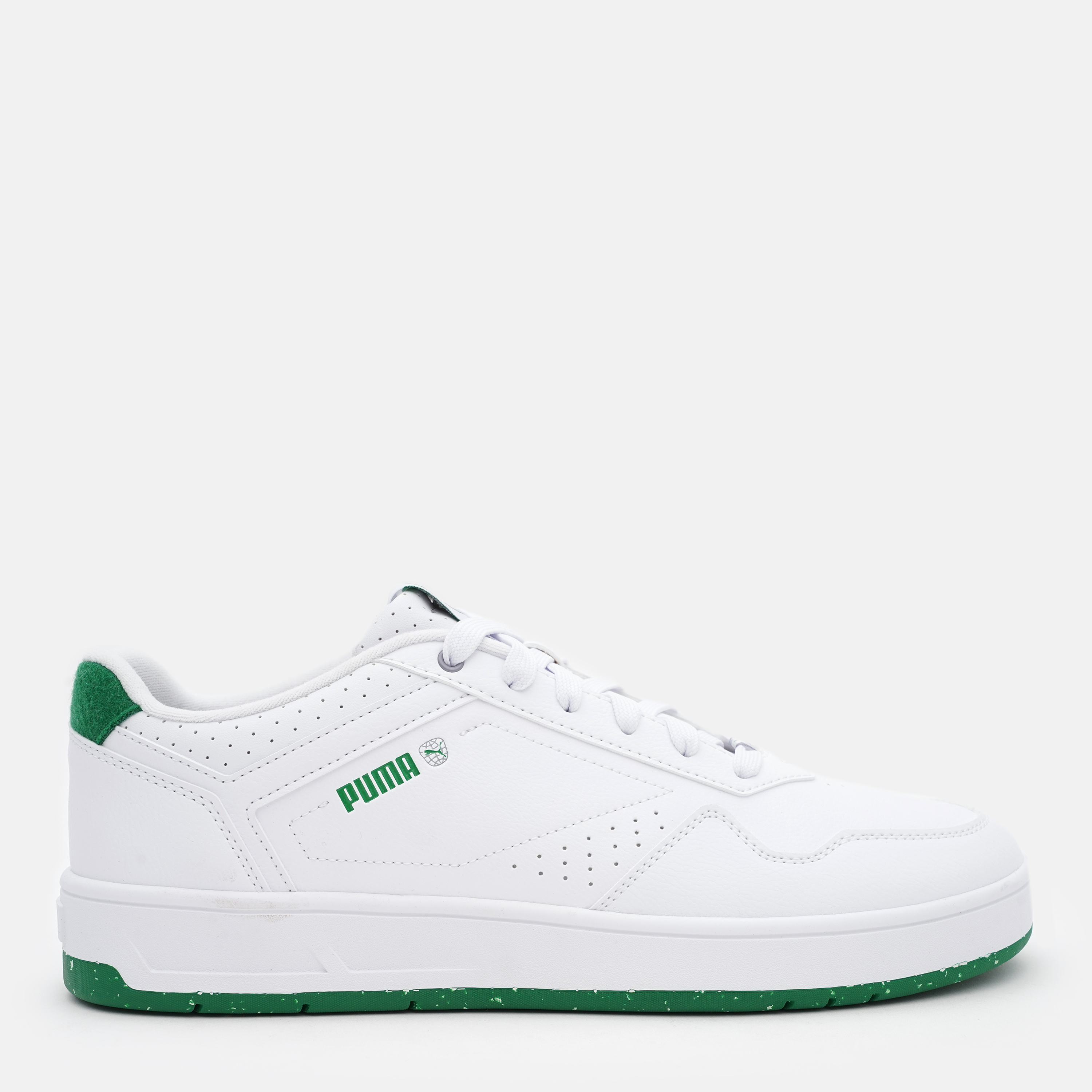 Акція на Чоловічі кеди низькі Puma Court Classic Better 39508801 44.5 (10UK) 29 см White-Archive Green від Rozetka