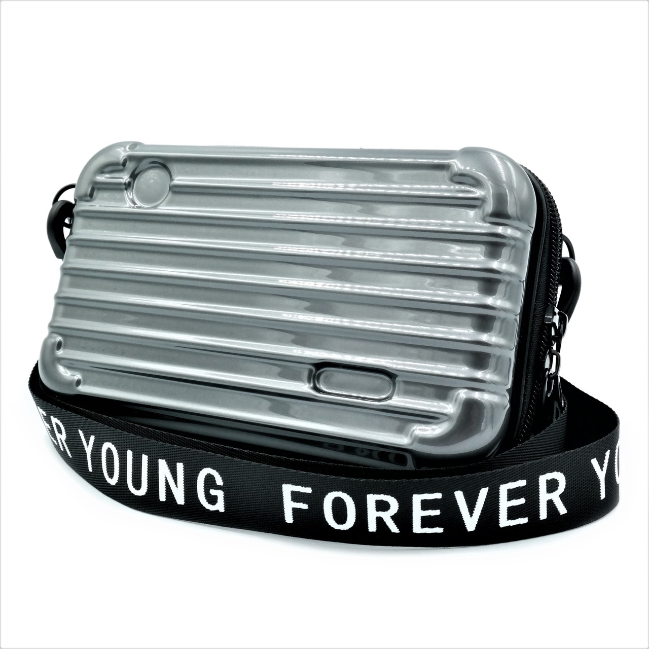 

Женская сумка на плечо Forever young 18х10х6 см Серый 000147564