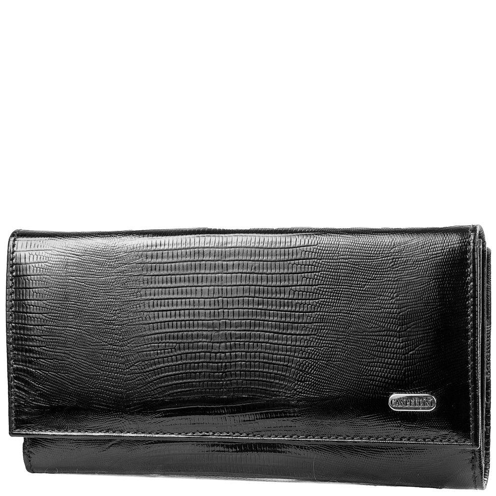 

Женский кожаный кошелек (SHI175-8) Canpellini 19х10х2,5 см Черный 000145909