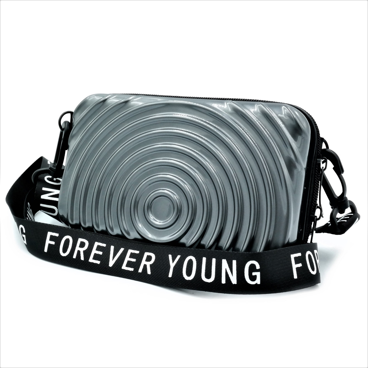 

Женская сумка на плечо Forever young 18х10х6 см Серый 000147402