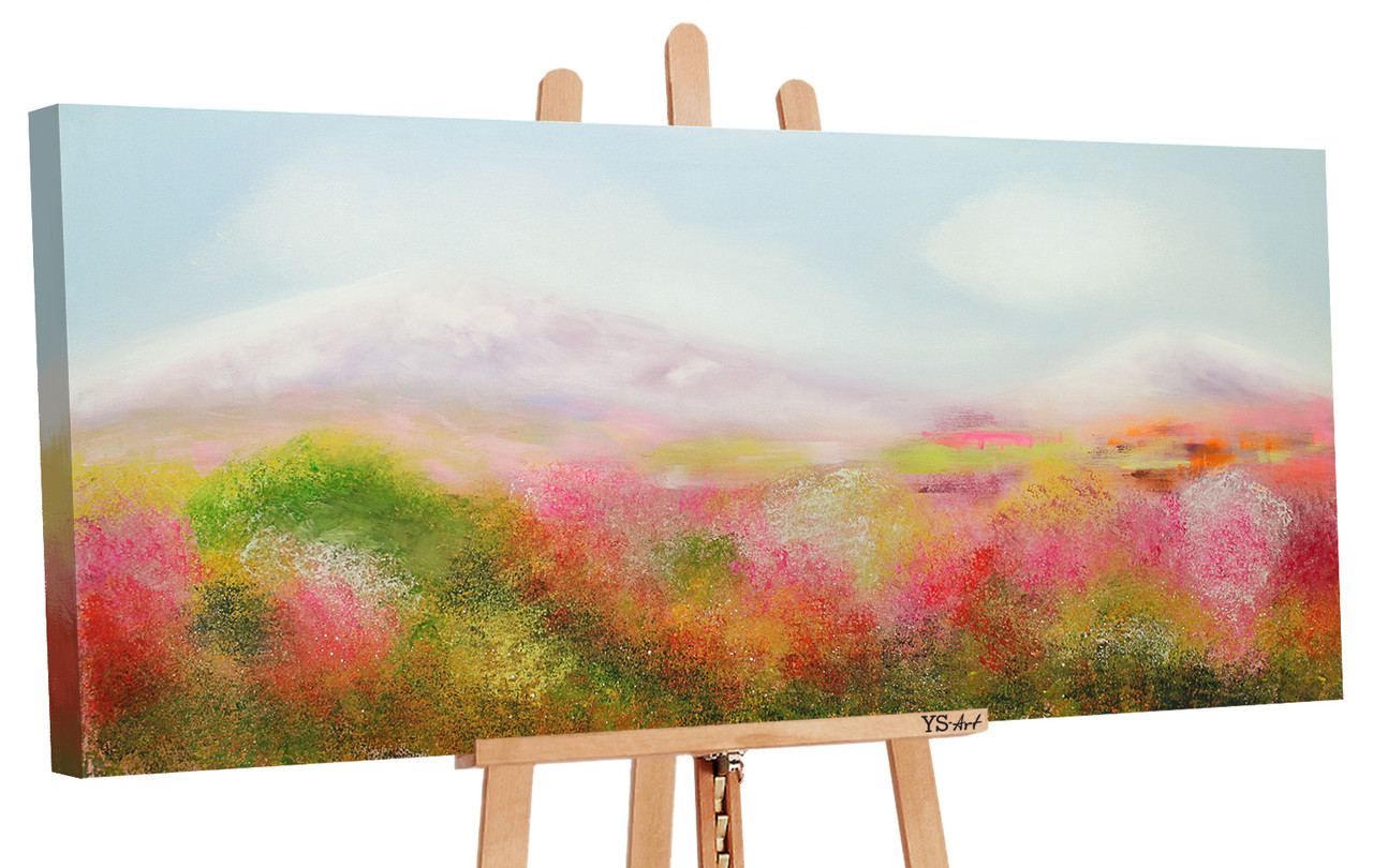 

100% Рисованая картина акриловыми красками на холсте YS-Art 115х50см
