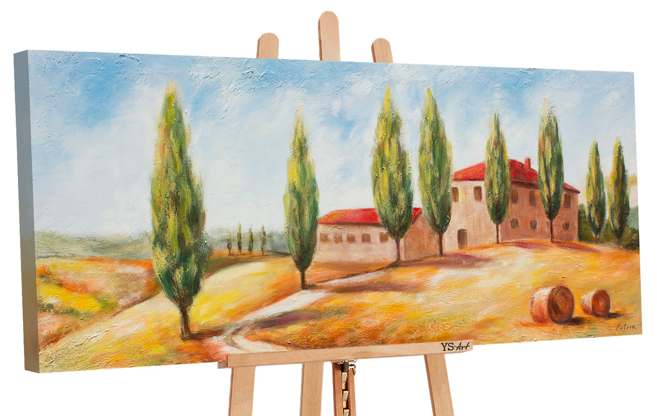 

100% Рисованая картина акриловыми красками на холсте YS-Art 115х50см