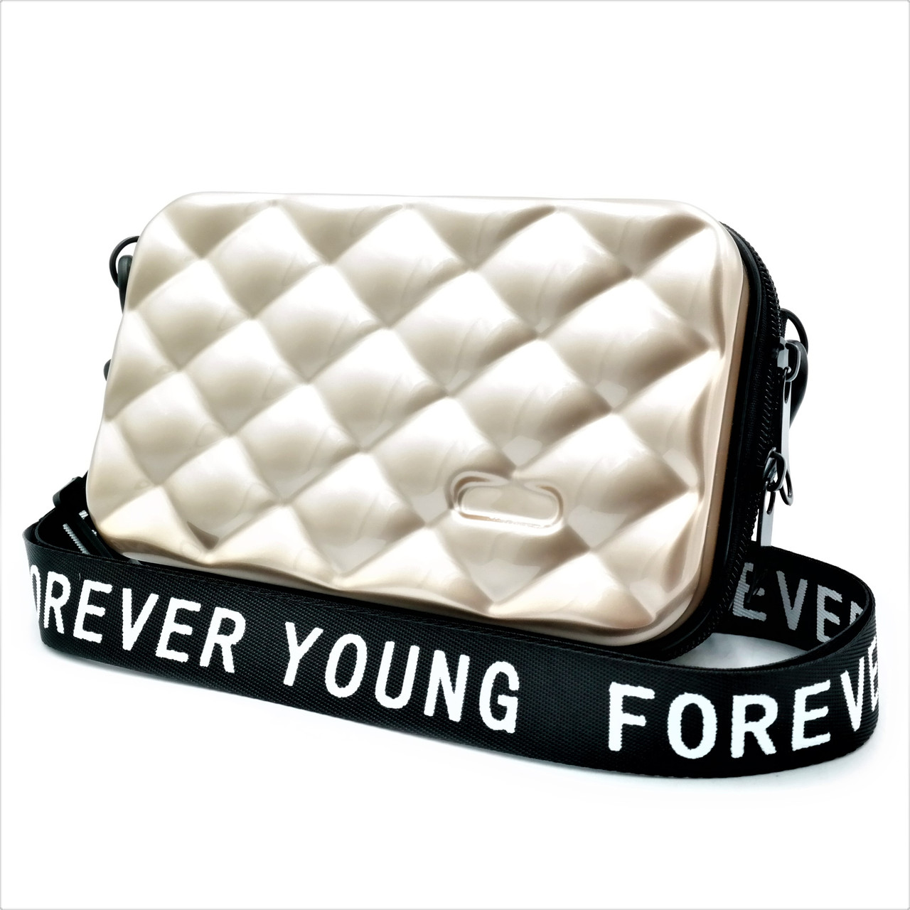 

Женская сумка на плечо Forever young 18х10х6 см Золотистый 000147719