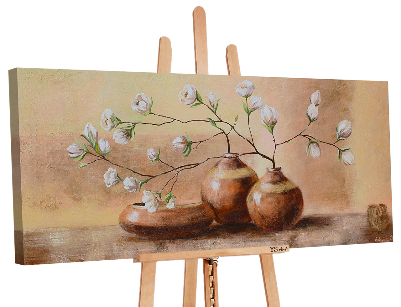 

100% Рисованая картина акриловыми красками на холсте YS-Art 115х50см