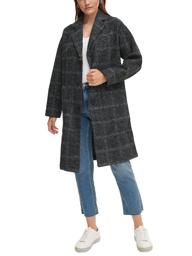 Акція на Пальто осіннє жіноче Calvin Klein 263090027 XL Сіре від Rozetka