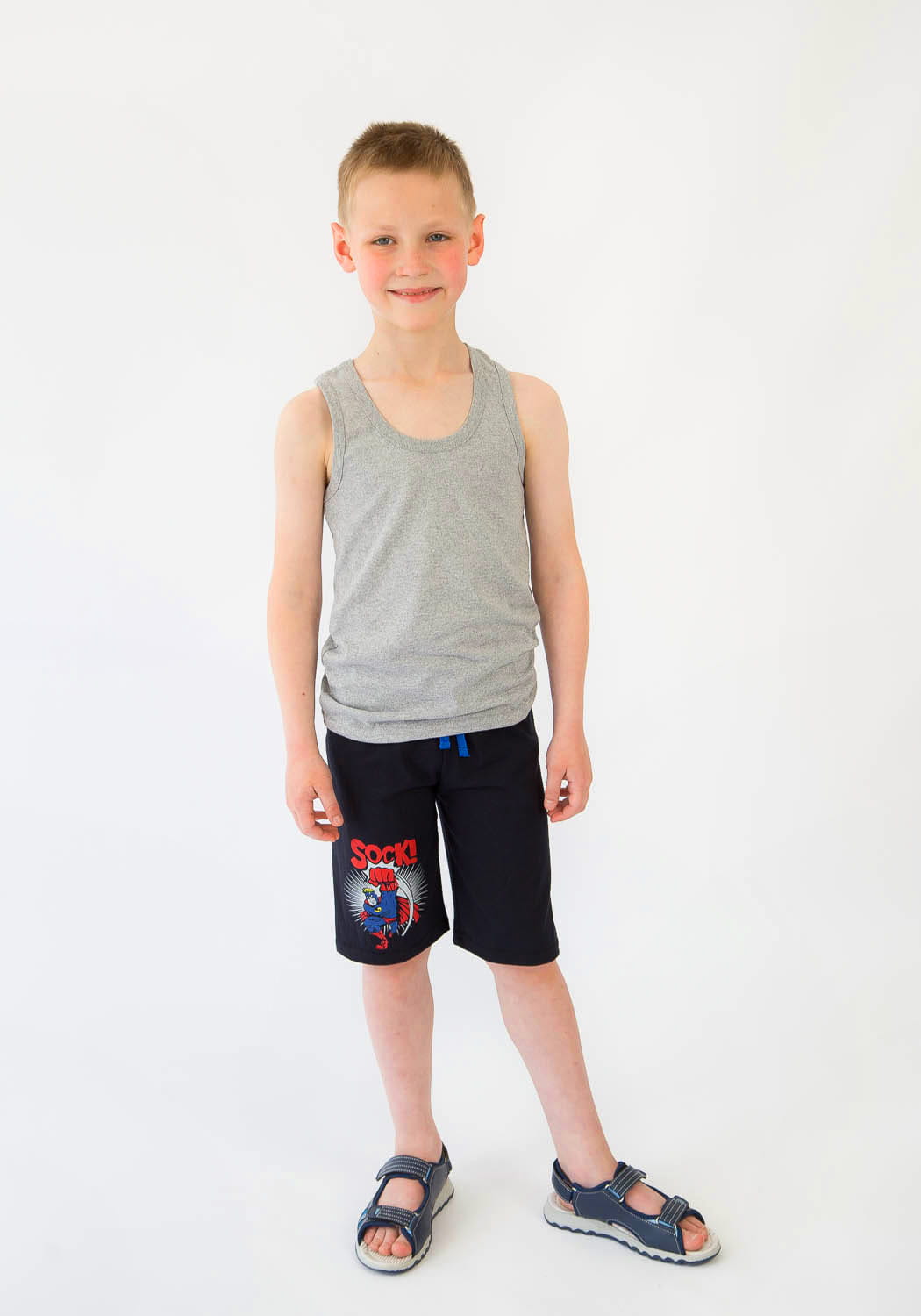 

Шорты Happy GaGa Супергеройские сок 86-92 см темно синий