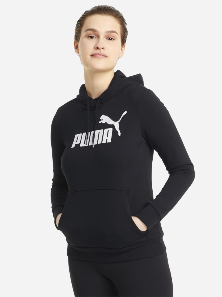 Акція на Худі жіноче Puma Ess Logo Hoodie Tr 58679101 XS Чорне від Rozetka