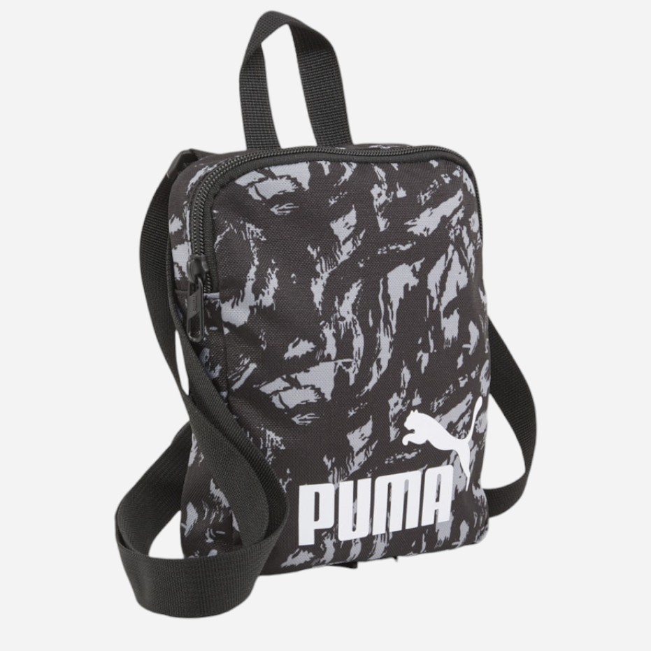 Акція на Сумка планшет чоловіча тканинна Puma Phase Aop Portable 7994707 Чорна від Rozetka