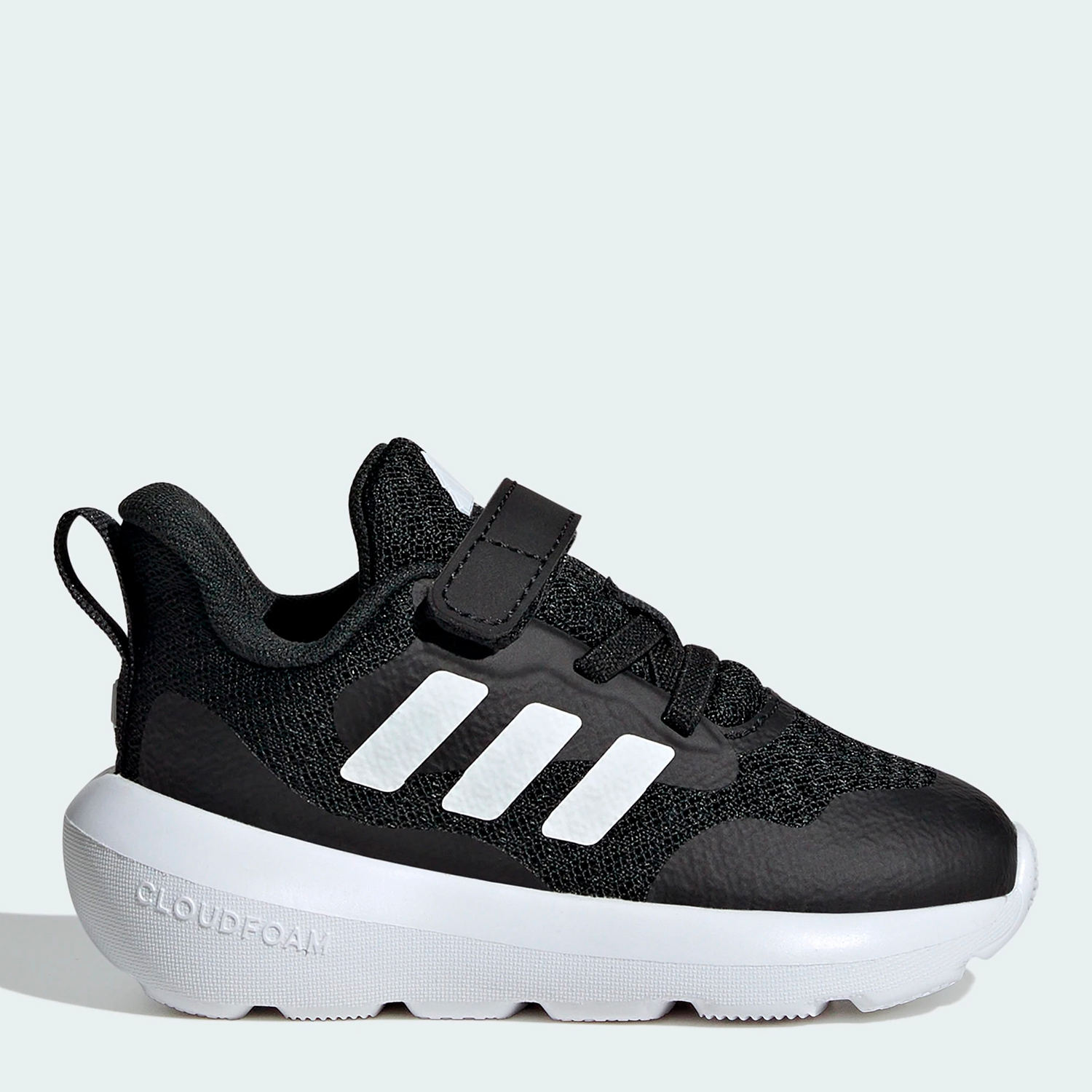 Акція на Дитячі кросівки для хлопчика Adidas Fortarun 3.0 El I IH2860 22 Чорні від Rozetka