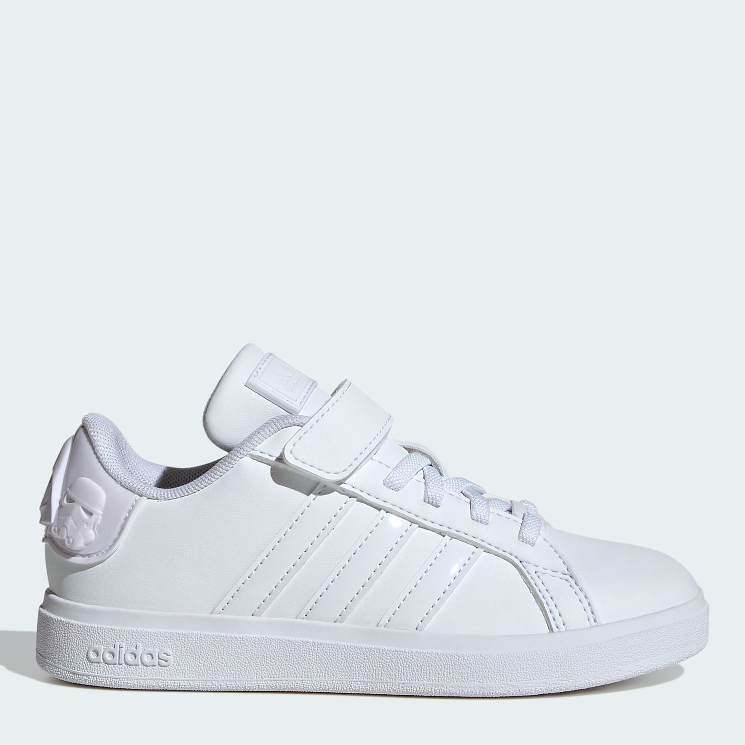 Акція на Дитячі кеди для дівчинки Adidas Star Wars Grand Court 2.0 El C IH7576 30 Білі від Rozetka