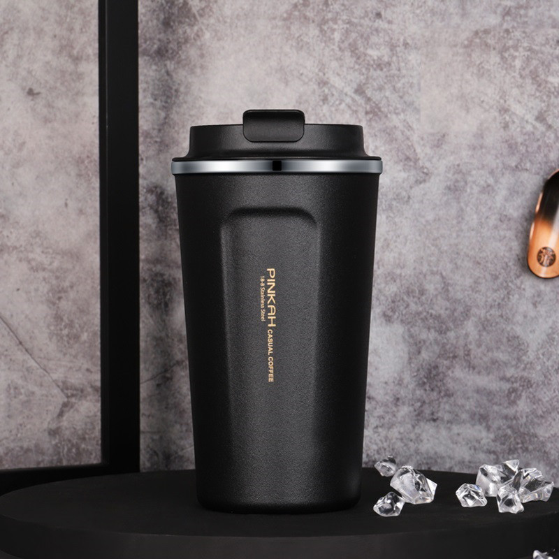 

Термокружка Pinkah Coffe Cup черная 510 мл