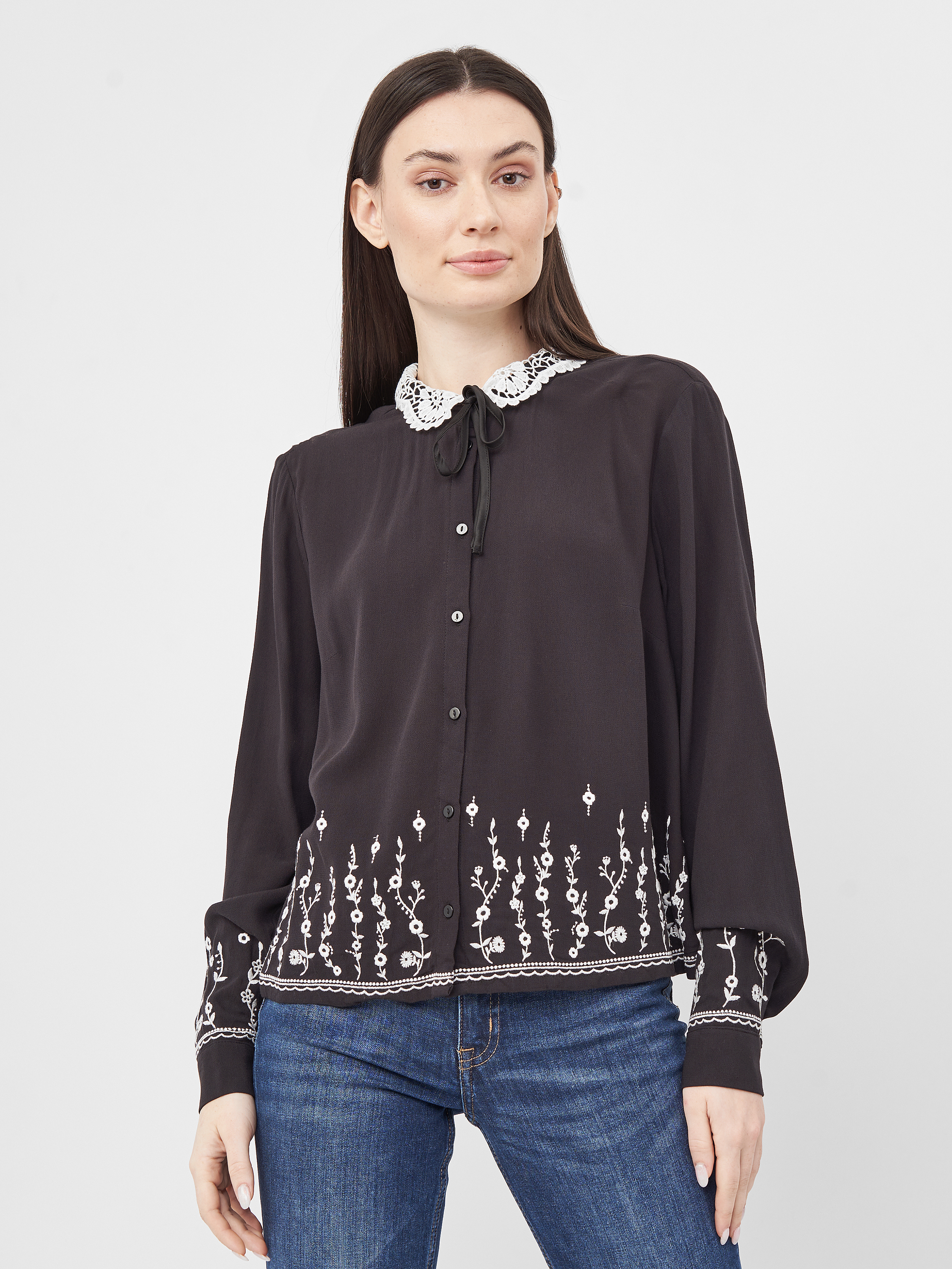 

Блузка H&M KK5803007 44 Черная