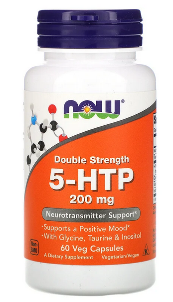 

5-HTP NOW Foods 5-HTP 200 мг 60 веган капс