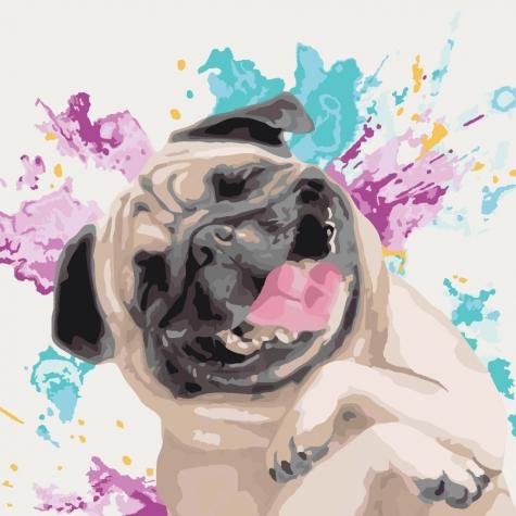 

Набір для розпису за номерами Идейка Тварини, птахи Улюблений веселун 40х40 см (КНО4066-mt)