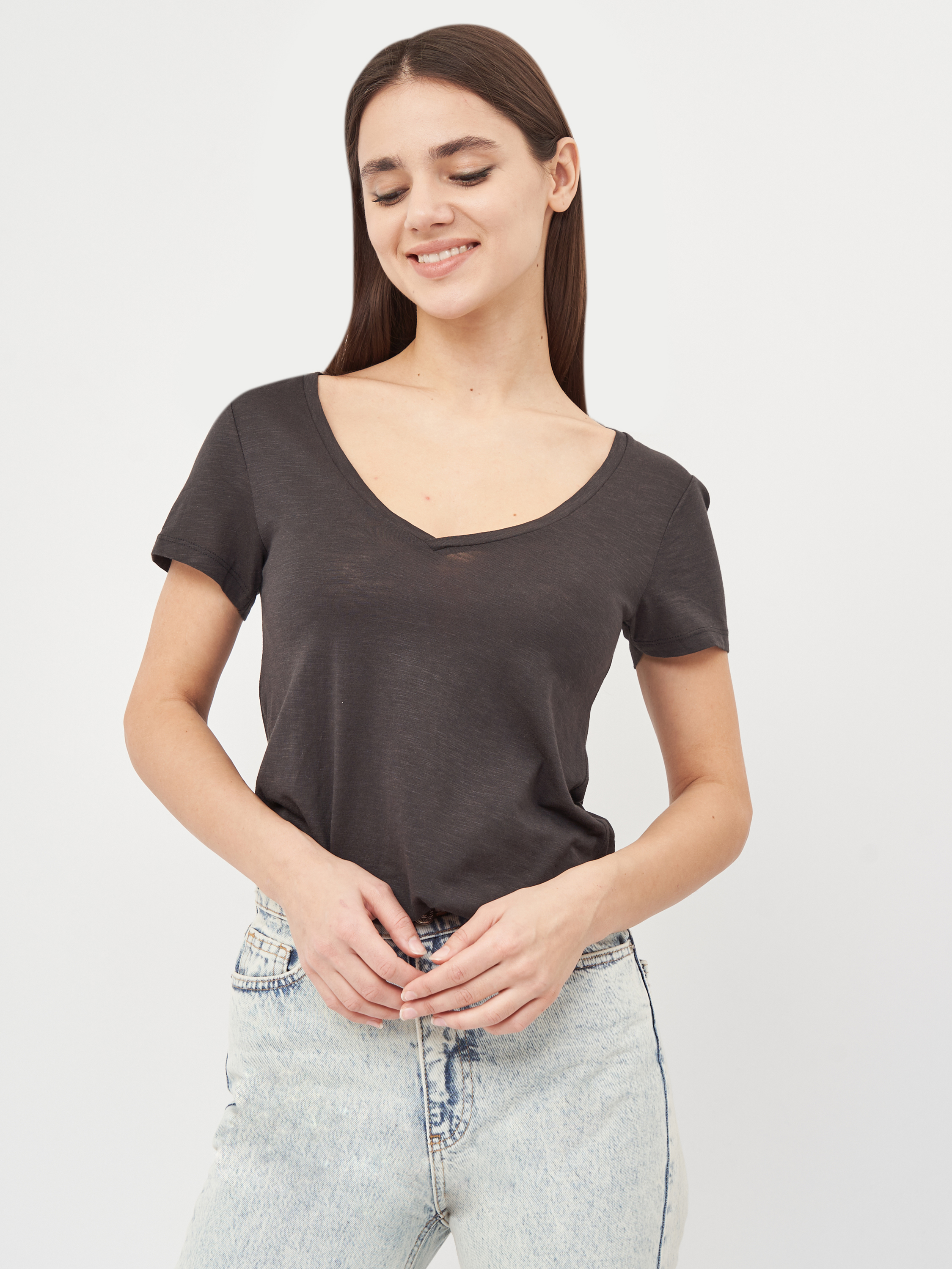 

Футболка H&M KK5387016 XS Темно-серая