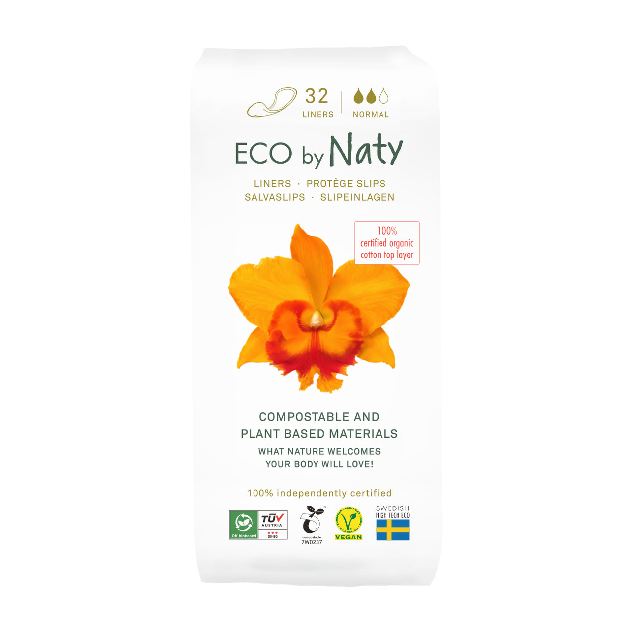 ROZETKA | Органические ежедневные прокладки Eco by Naty Normal 32 шт от  продавца: Green Heart – купить в Киеве. Низкая цена на Органические  ежедневные прокладки Eco by Naty Normal 32 шт, отзывы покупателей