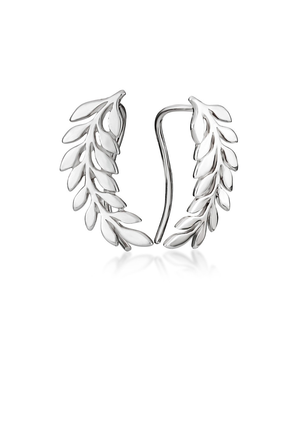 

Серебряные серьги каффы HARMONY с23126к бел.