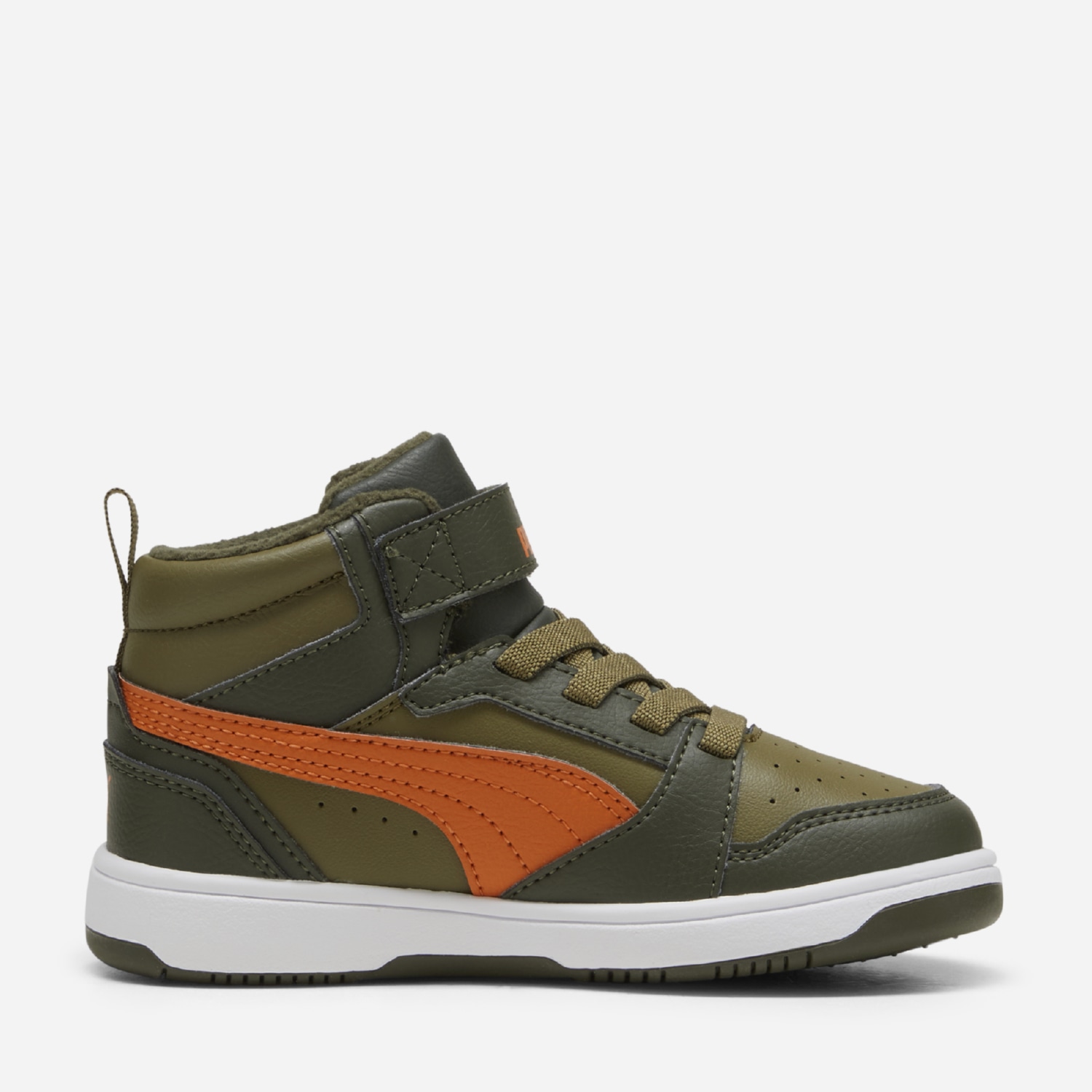 Акція на Дитячі зимові черевики для хлопчика Puma 30797905 32 Dark Olive-Maple Syrup-Puma Olive від Rozetka